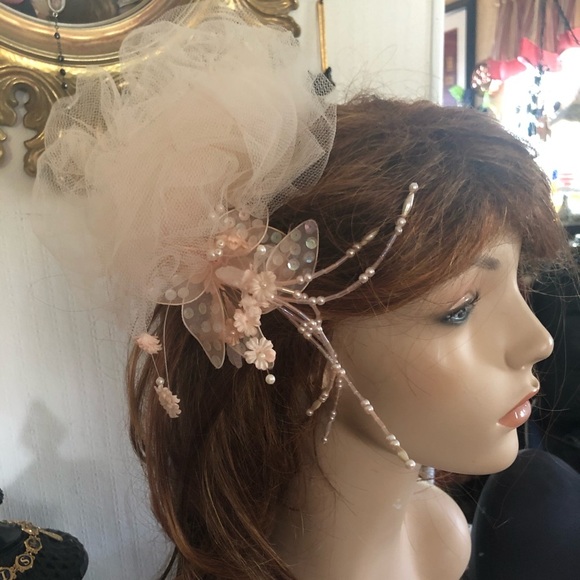 Vintage FASCINATOR w Hair Comb main image 9